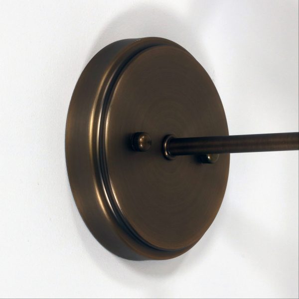 KINBURY WALL LIGHT BRONZE w/ OPAL MATT GLASS