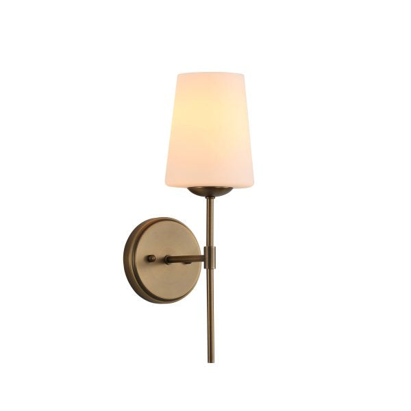 KINBURY WALL LIGHT BRONZE w/ OPAL MATT GLASS
