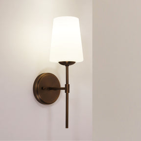 KINBURY WALL LIGHT BRONZE w/ OPAL MATT GLASS