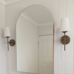 KINBURY WALL LIGHT BRONZE w/ OPAL MATT GLASS