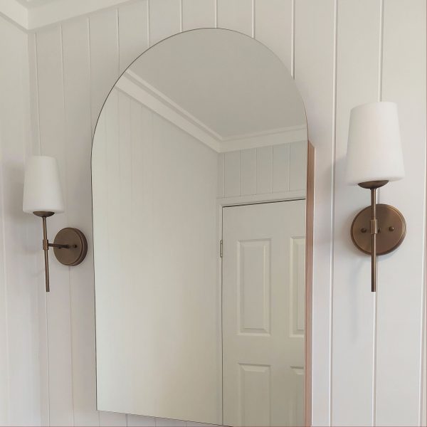 KINBURY WALL LIGHT BRONZE w/ OPAL MATT GLASS