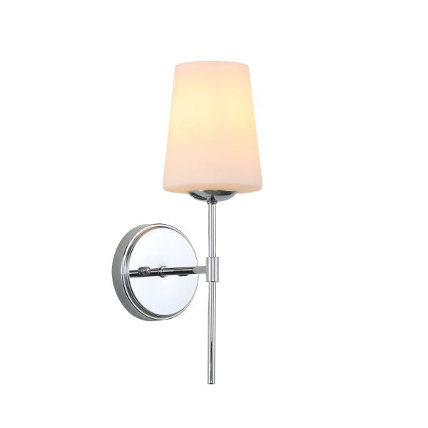 KINBURY WALL LIGHT CHROME w/ OPAL MATT GLASS