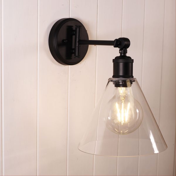 HEATH WALL LIGHT BLACK / CLEAR