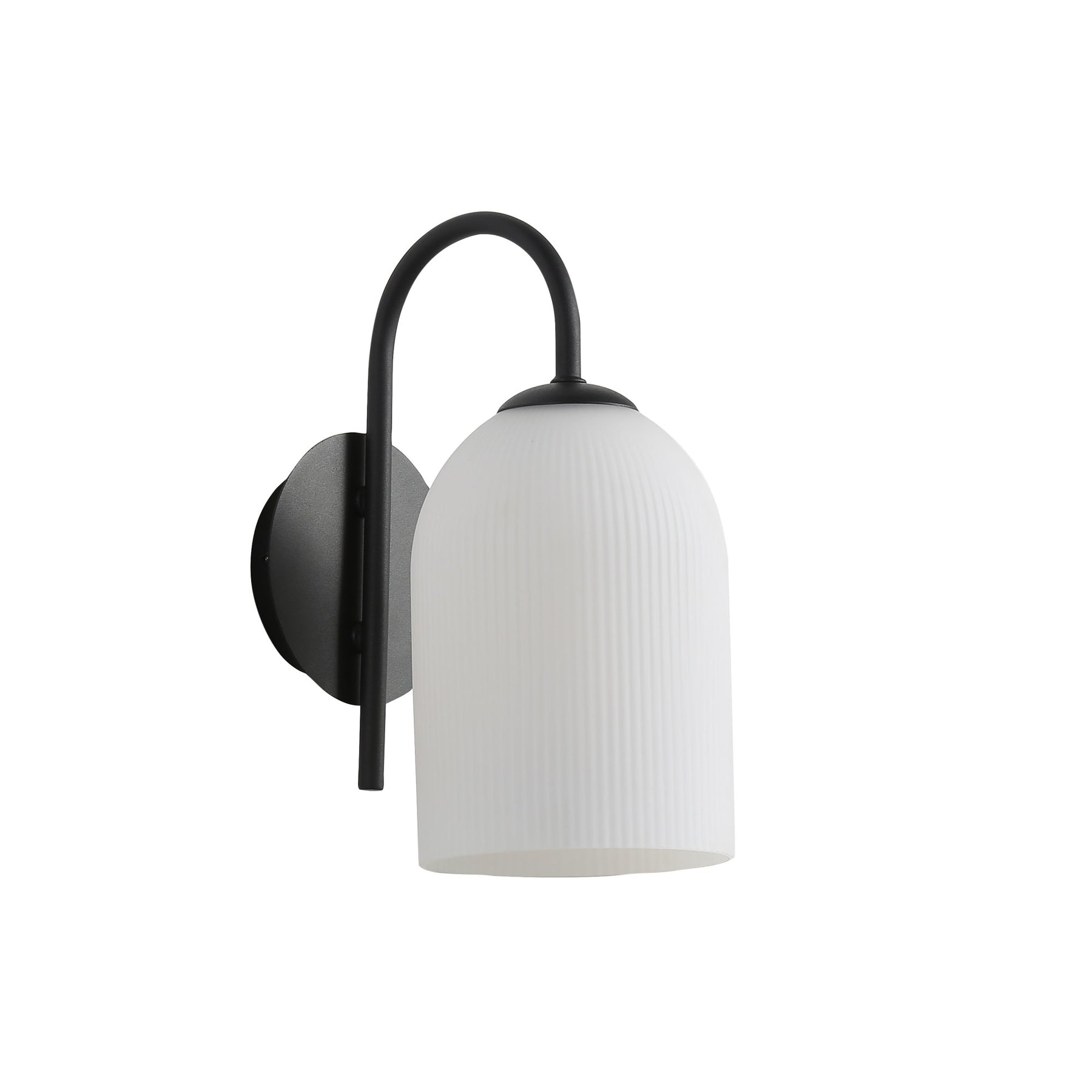 ARLEY WALL LIGHT BLACK / OPAL MATT