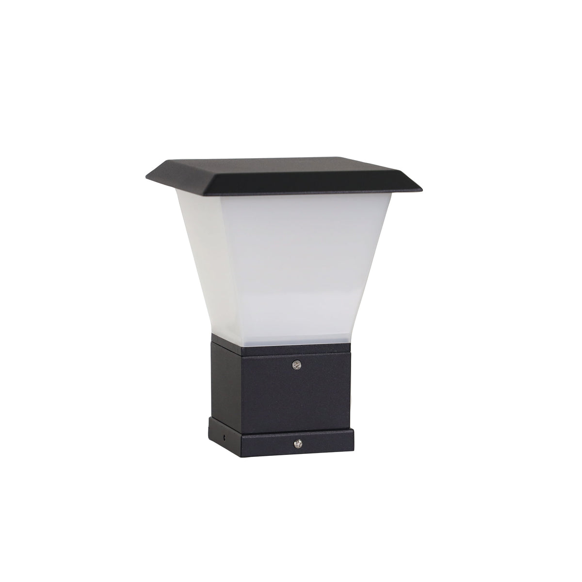 OBLIK PILLAR MOUNT OUTDOOR LIGHT BLACK