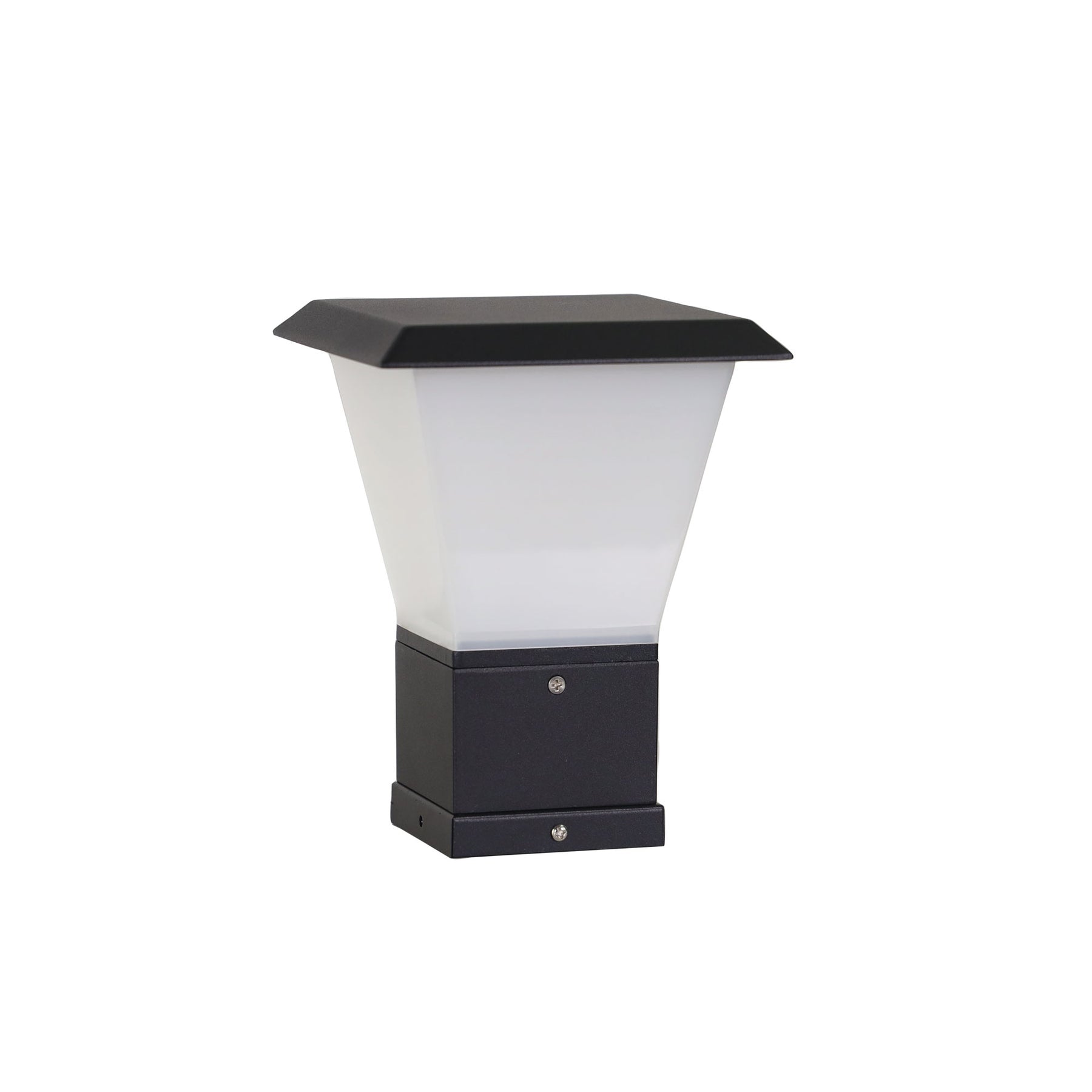 OBLIK PILLAR MOUNT OUTDOOR LIGHT BLACK