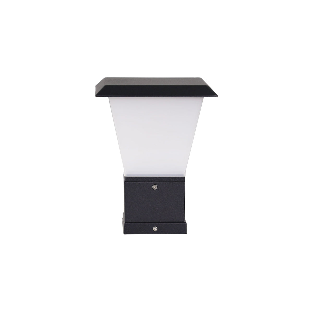 OBLIK PILLAR MOUNT OUTDOOR LIGHT BLACK