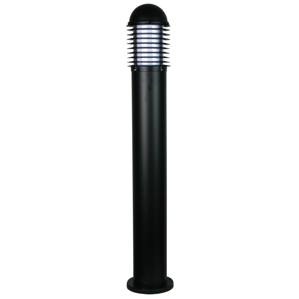 VELIKA BOLLARD w/ FLANGE BLACK  IP44 E27