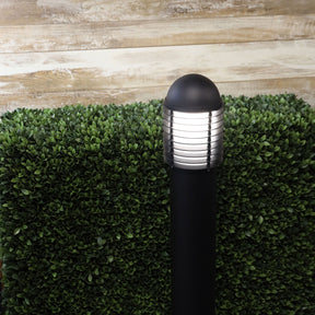 VELIKA BOLLARD w/ FLANGE BLACK  IP44 E27