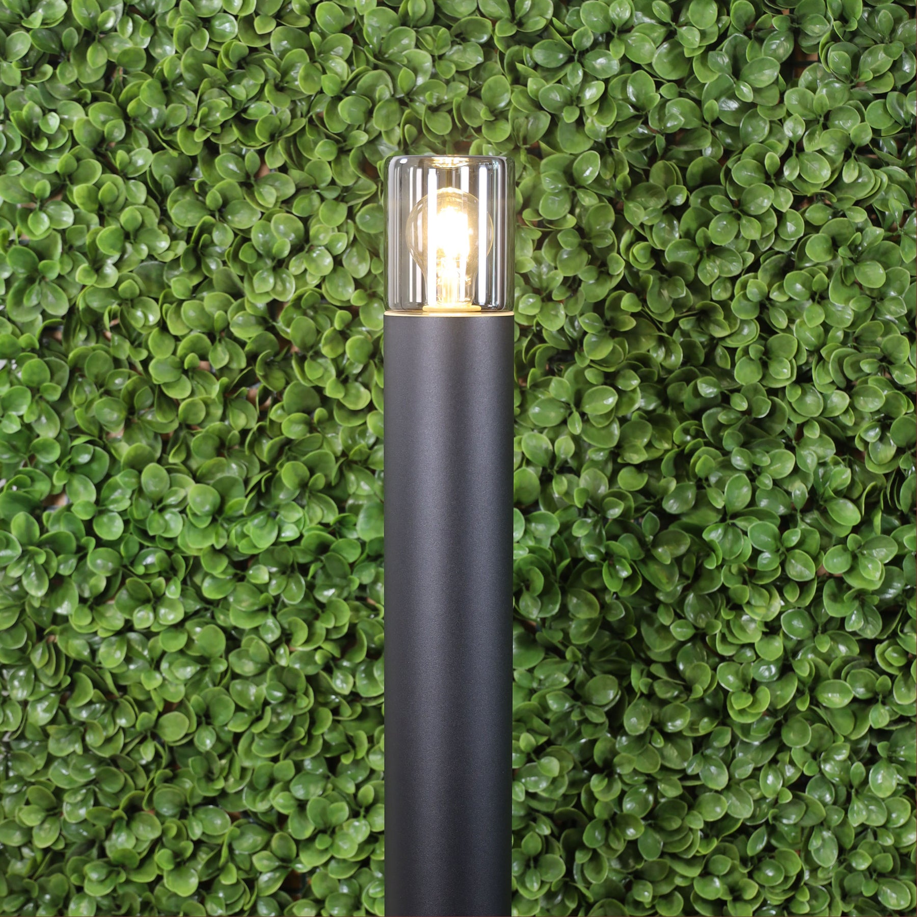 WANAKA.80 BOLLARD BLACK / SMOKE