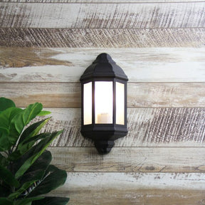 FENCHURCH FLUSH WALL LIGHT BLACK