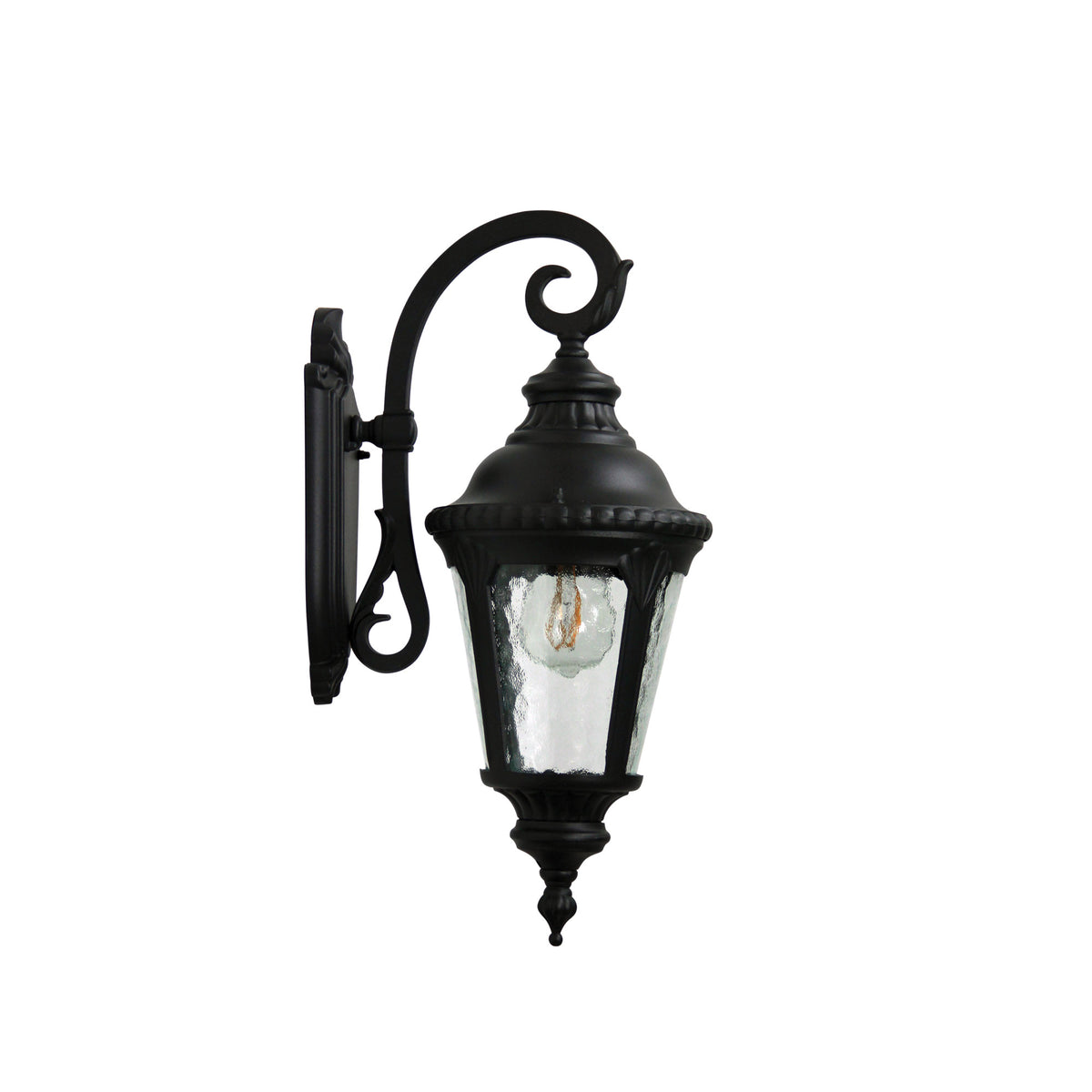 BRISTOL OUTDOOR WALL LIGHT DOWN BLACK