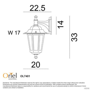 ASCOT OUTDOOR WALL LIGHT DOWN WHITE
