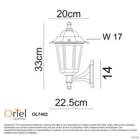 ASCOT OUTDOOR WALL LIGHT UP WHITE