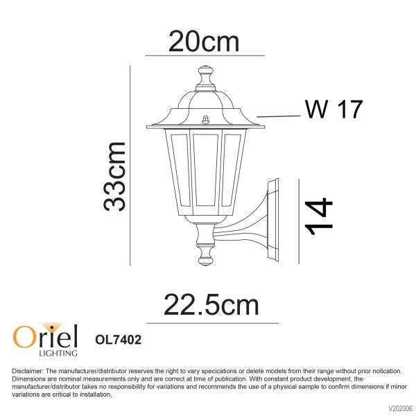 ASCOT OUTDOOR WALL LIGHT UP WHITE