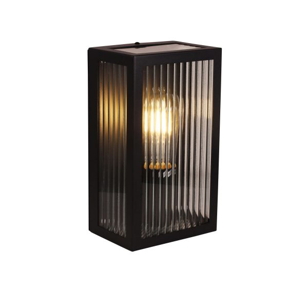 CHICAGO OUTDOOR WALL LIGHT BLACK
