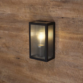 CHICAGO OUTDOOR WALL LIGHT BLACK