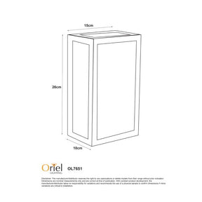 CHICAGO OUTDOOR WALL LIGHT BLACK