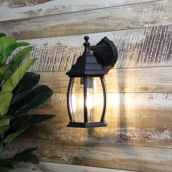 HIGHGATE DOWN EXT WALL LIGHT BLACK