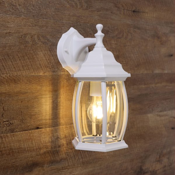 HIGHGATE DOWN EXT WALL LIGHT WHITE