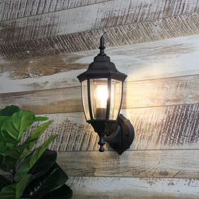 HIGHGATE UP EXT WALL LIGHT BLACK