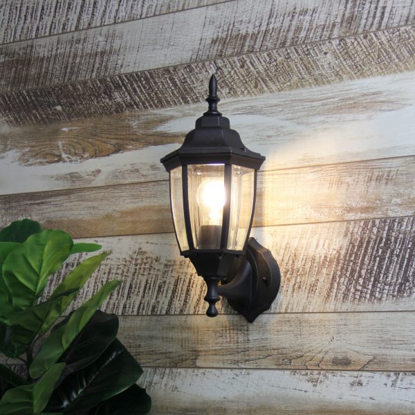 HIGHGATE UP EXT WALL LIGHT BLACK