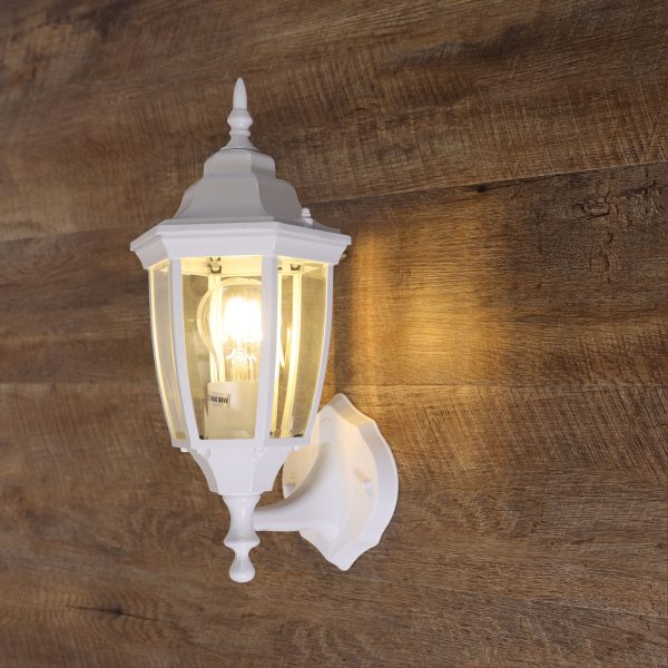 HIGHGATE UP EXT WALL LIGHT WHITE