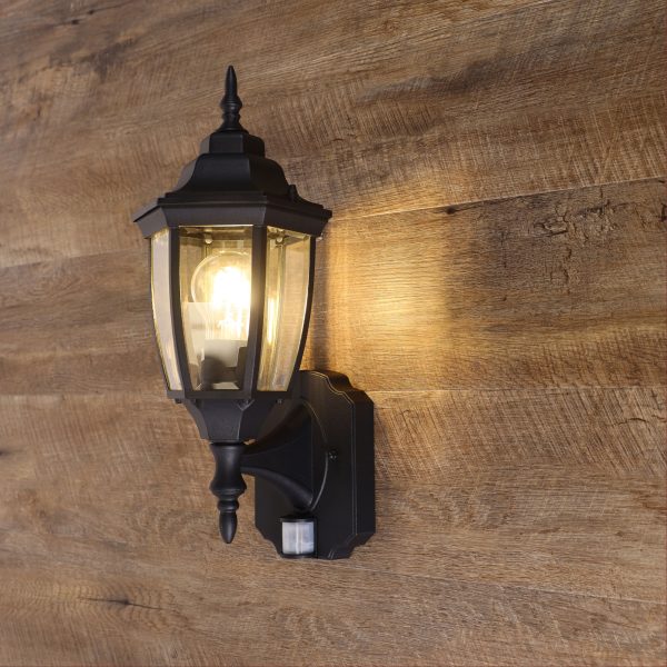 HIGHGATE SENSOR WALL LIGHT BLACK