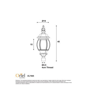 HIGHGATE replacement POST TOP HEAD ONLY