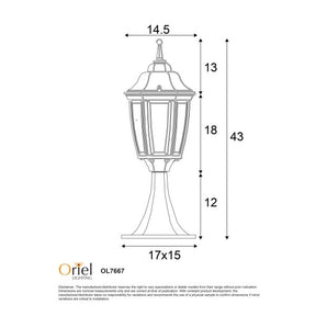 HIGHGATE NEWELL PILLAR MOUNT BLACK