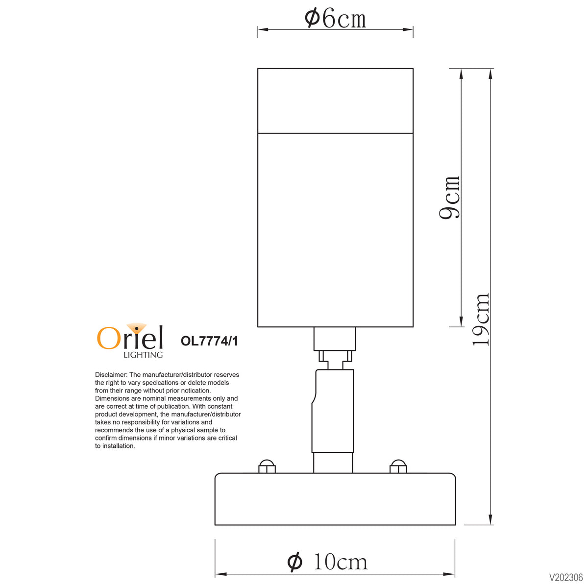 ZETA SINGLE SPOT STAINLESS IP44 GU10
