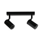 ZETA DOUBLE SPOT BLACK IP44 GU10