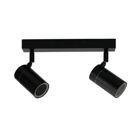 ZETA DOUBLE SPOT BLACK IP44 GU10