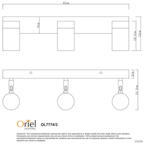 ZETA TRIPLE SPOT STAINLESS IP44 GU10