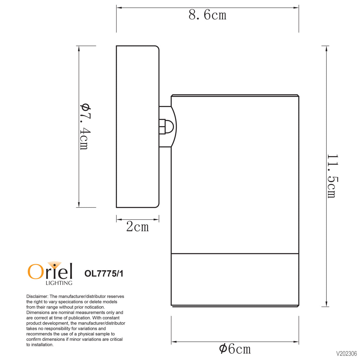ZETA SINGLE WALL WASHER BLACK IP44 GU10