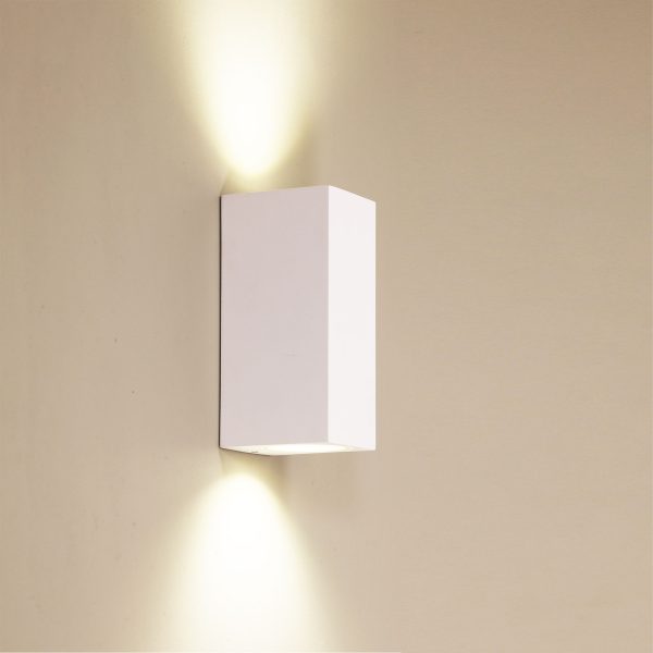 ATLAS 2 X GU10 SQUARE UP/DOWN WHITE