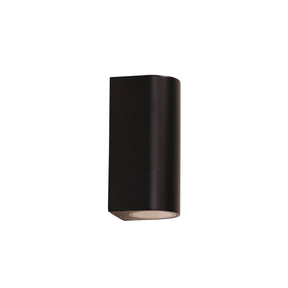 HERA 2 X GU10 ROUND UP/DOWN BLACK