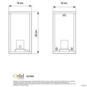 PANDORA OUTDOOR FLUSH WALL LIGHT BLACK