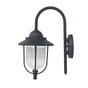 DOMO EXT WALL BKT TEXTURED GRAPHITE / CLEAR