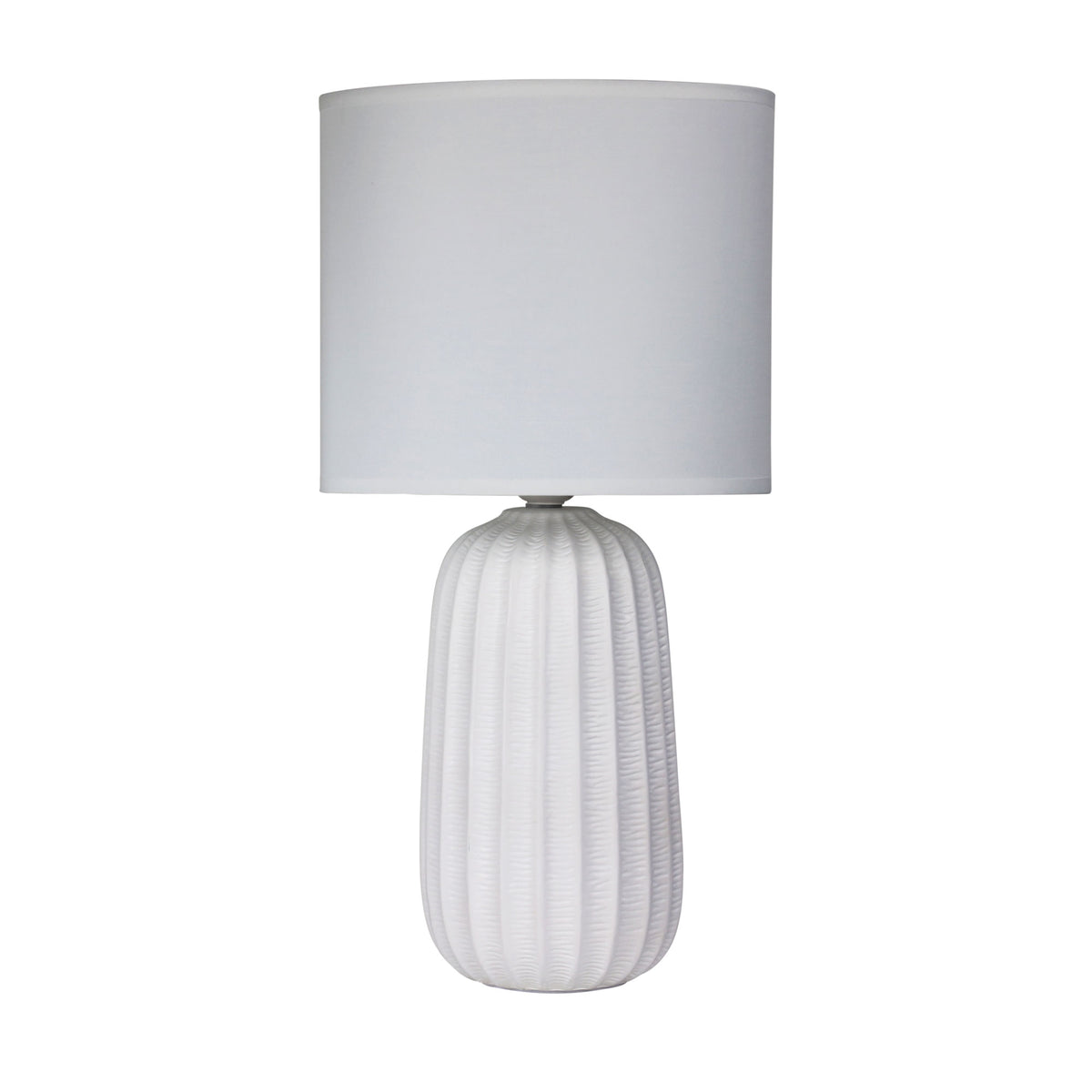 Benjy.25 White Ceramic Table Lamp - Table Lamp - Lux Lighting