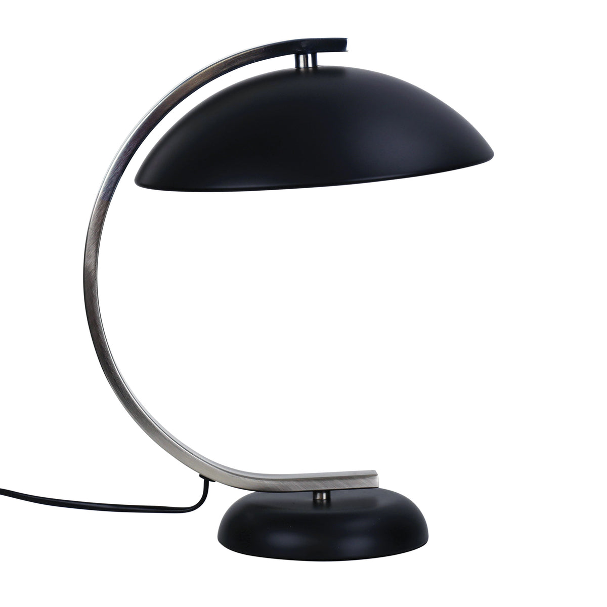 Deco Table Lamp BLACK And Brushed Chrome - Table Lamp - Lux Lighting