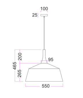 OXIDO: Interior Rustic Brown with Travertine Highlight Angled Dome Pendant Lights