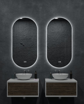 ORVIS S Oval Backlit LED Bathroom Mirror