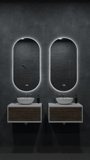 ORVIS S Oval Backlit LED Bathroom Mirror