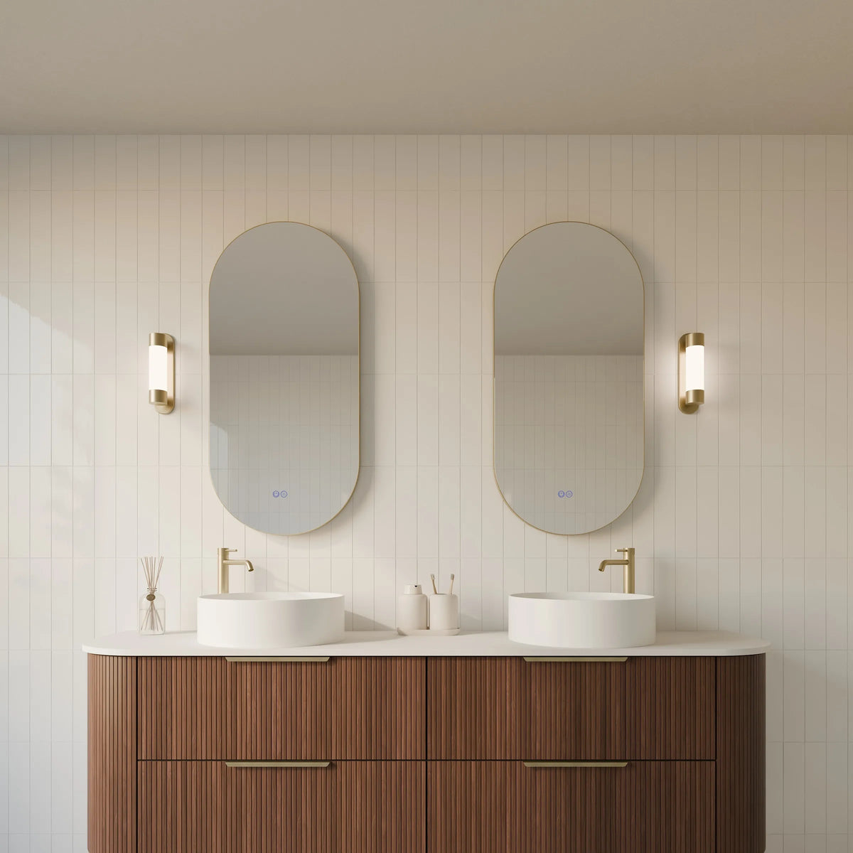 Framed ORVIS S Oval LED Bathroom Mirror