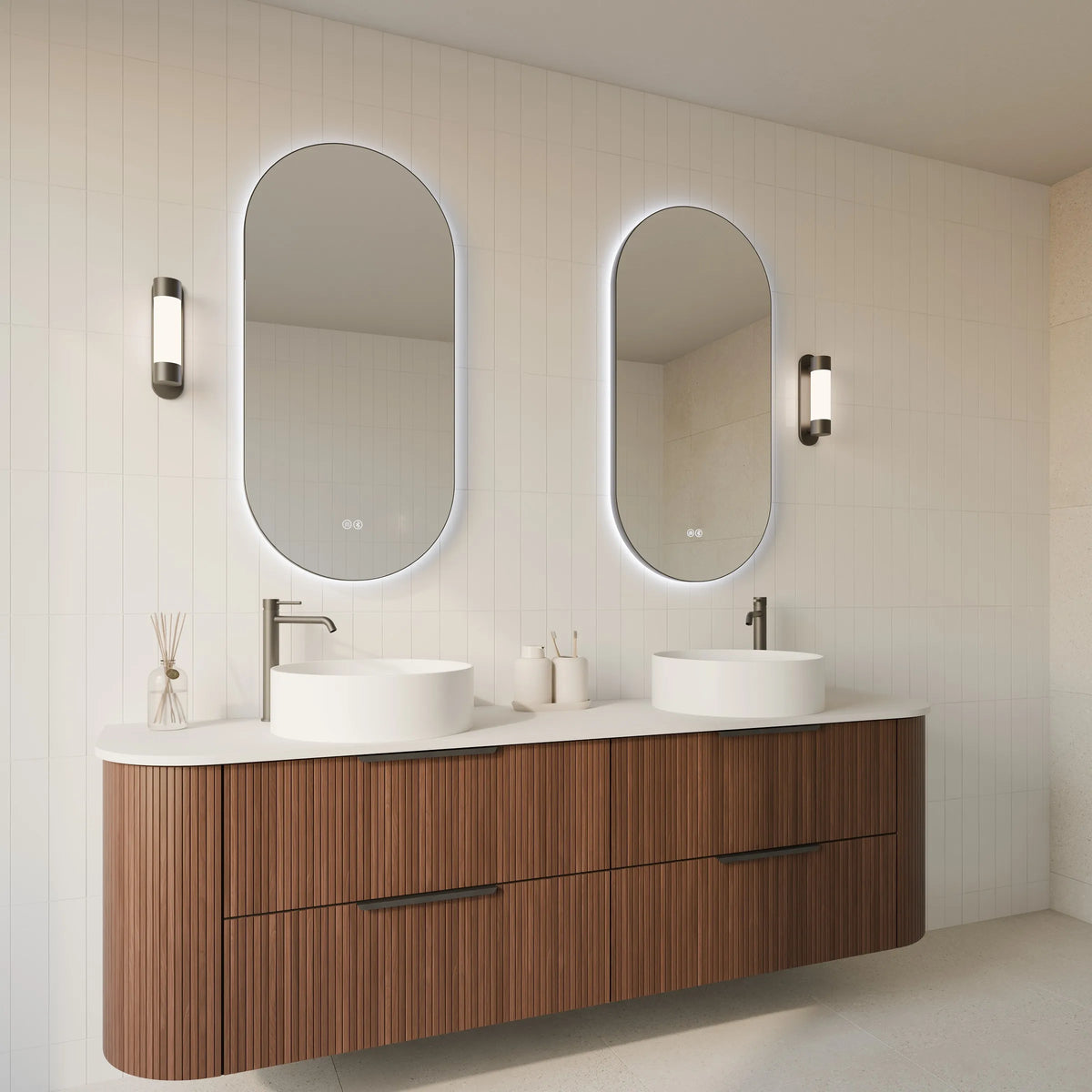 Framed ORVIS S Oval LED Bathroom Mirror