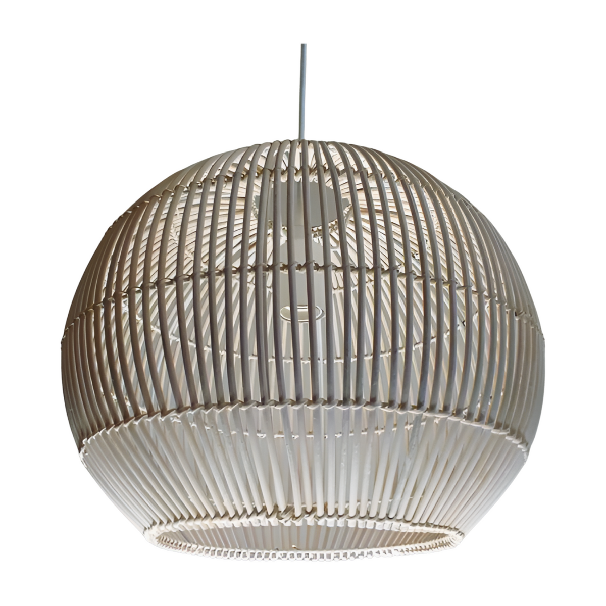 Rattan Pendant White