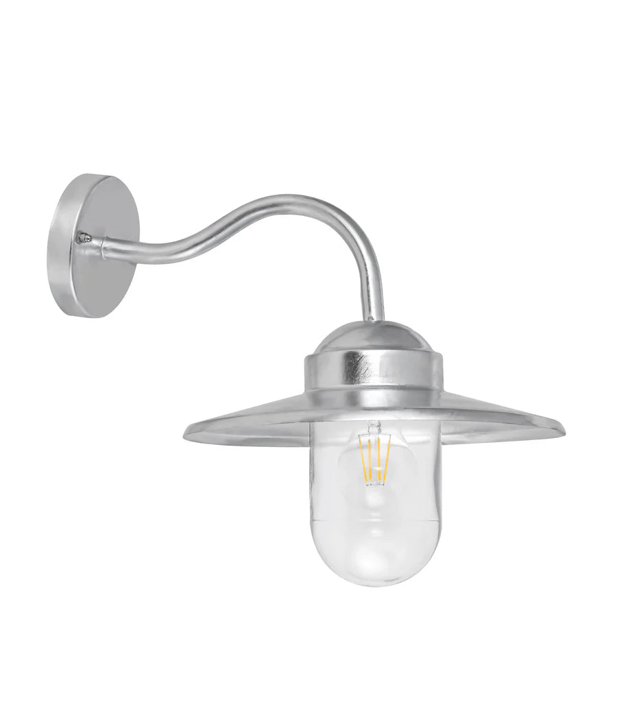 PAYONG Exterior Sun Hat Shape with Clear Glass Wall Lights IP44