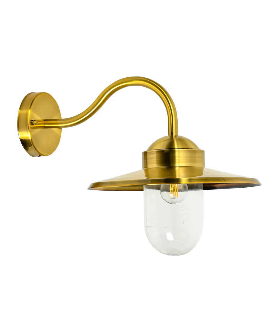 PAYONG Exterior Sun Hat Shape with Clear Glass Wall Lights IP44