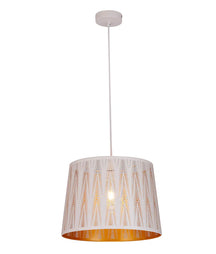 PENSHADE: Interior Slanted with Vector Pattern Laser Cut Pendant Lights
